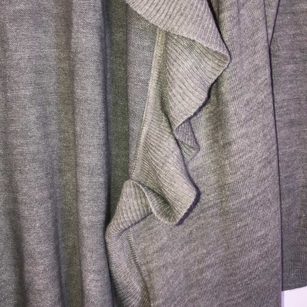 Ruffled Cardigan Sweater - Picture 3 of 4